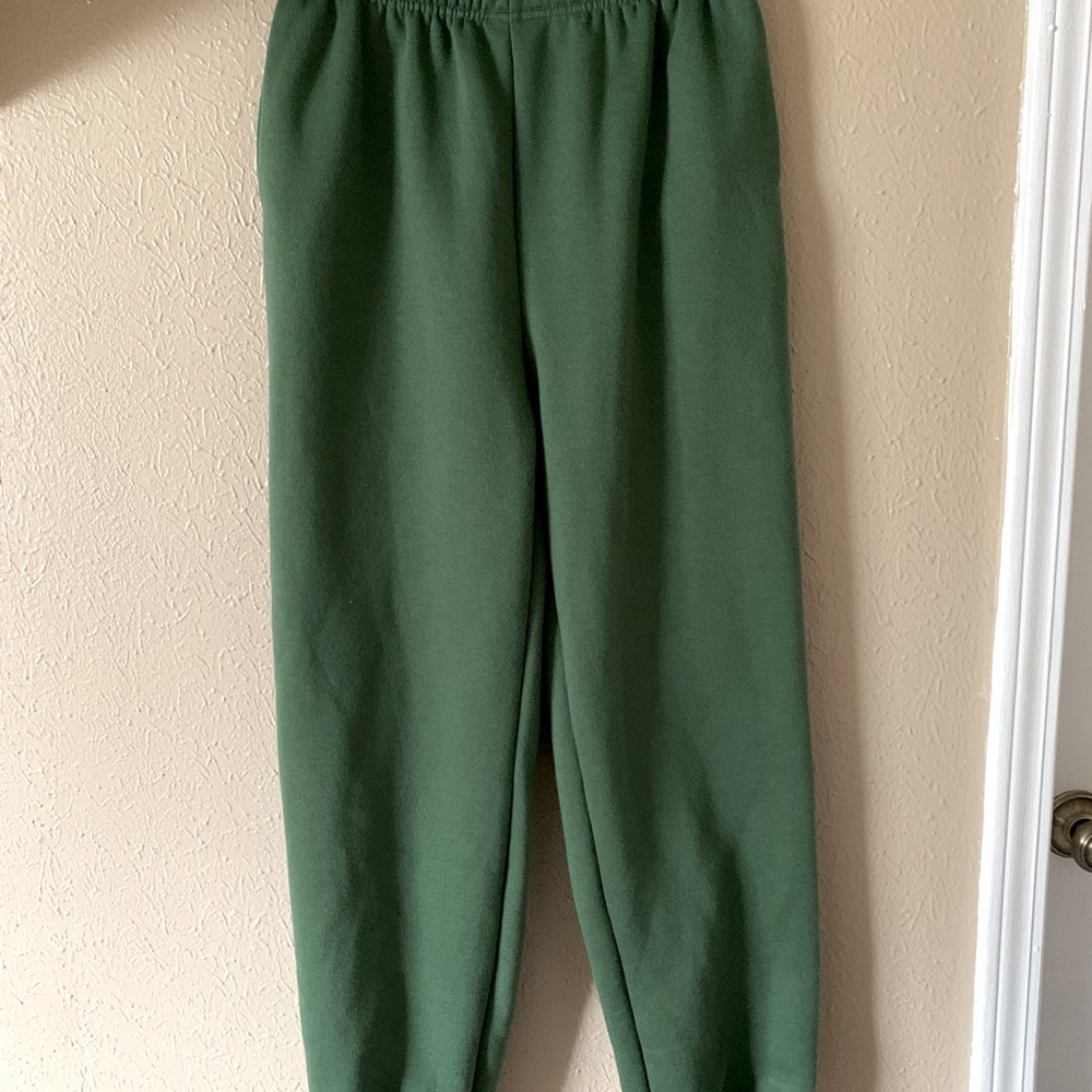 Green sweatpants